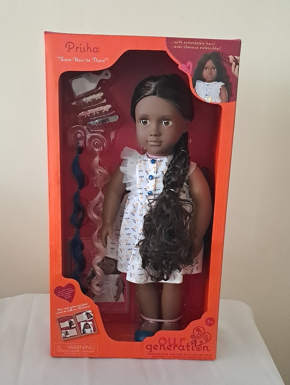 Prisha Our Generation Fashion Doll with Long Dark Brown Hair